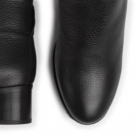 NEW Clarks Women Mila Charm Black Leather Ankle Strap Buckled Zip Up Bootie - Picture 7 of 8